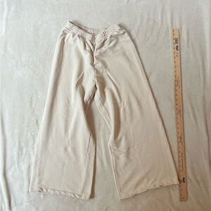 Yolly Italy Wide Leg Cream Lounge Pants S/M
